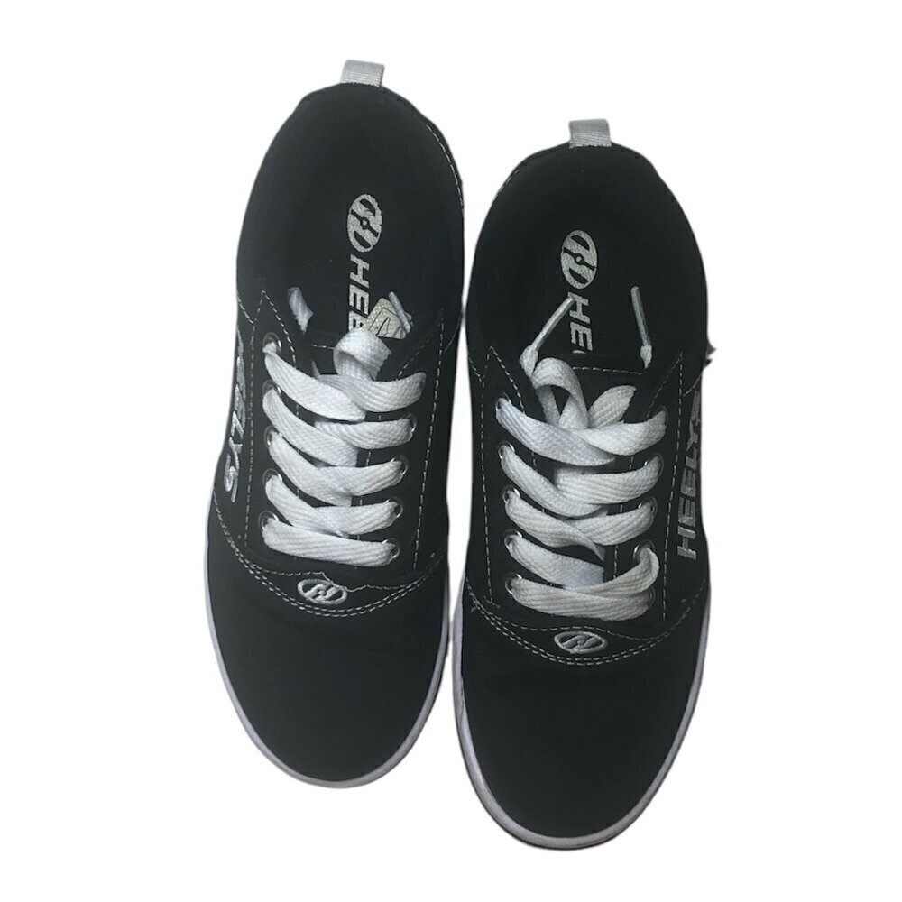 HEELYS Pro 20 Sneakers Youth Size US2 EU33 Black Wheels Rollerblading Shoes